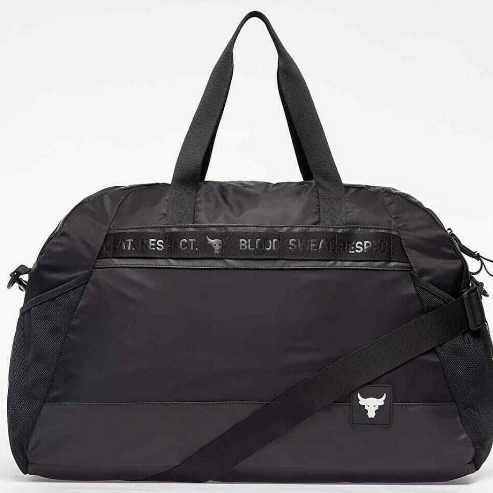 Under Armour UA Women Project ROCK BLACK GYM SPORT BAG 21" Duffel 44L NEW $75